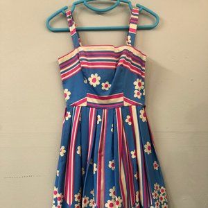 Betsey Johnson Midi Daisy Party Dress
